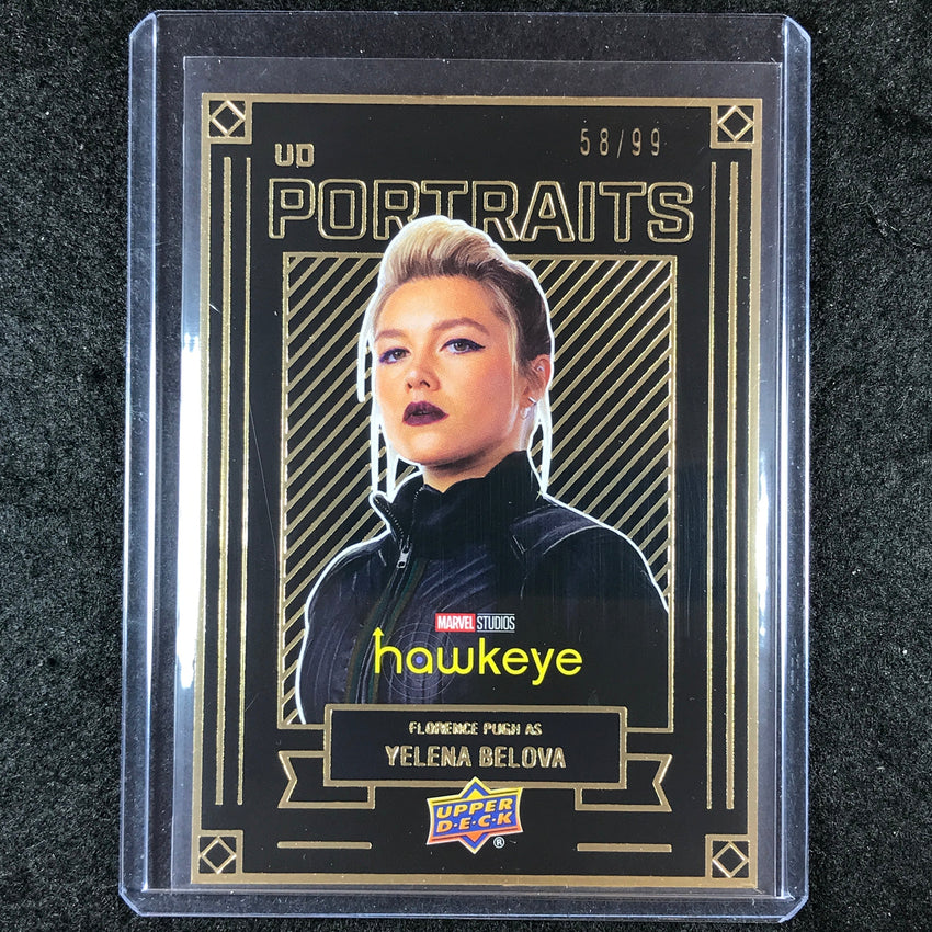 2024 Marvel Studios Series 1 Disney+ YELENA BELOVA UD Portraits Gold 58/99