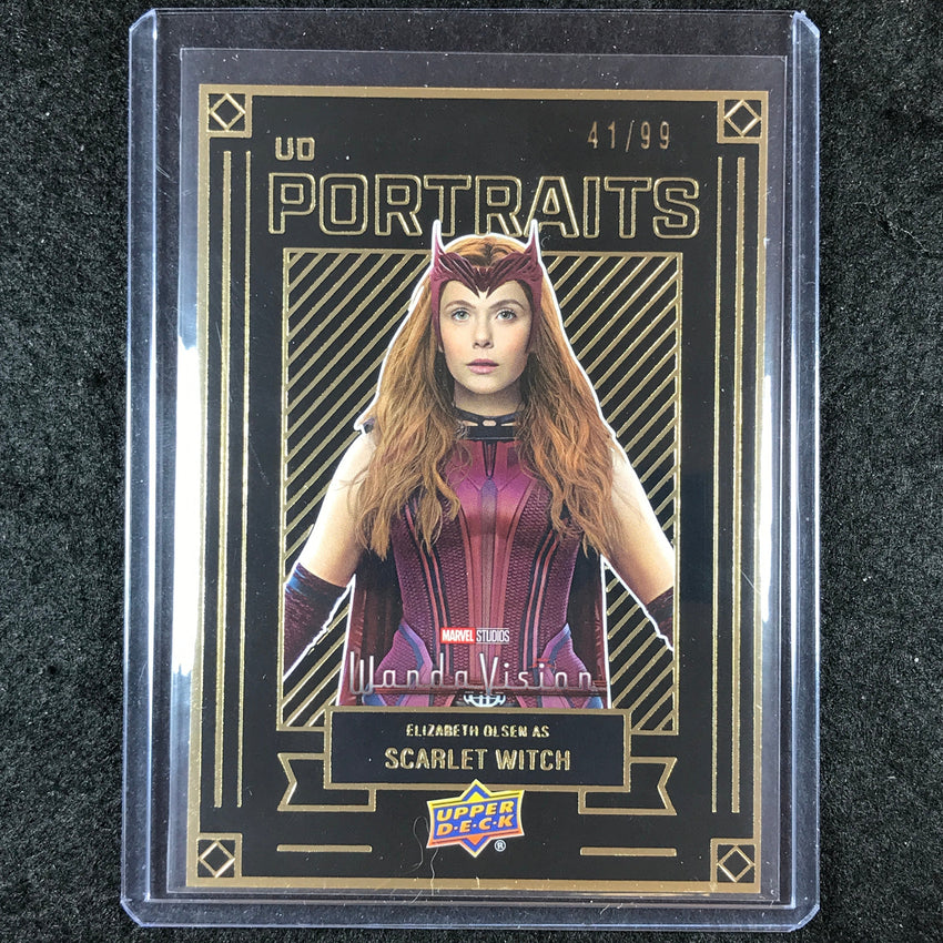 2024 Marvel Studios Series 1 Disney+ SCARLET WITCH UD Portraits Gold 41/99
