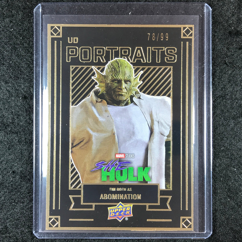 2024 Marvel Studios Series 1 Disney+ ABOMINATION UD Portraits Gold 78/99