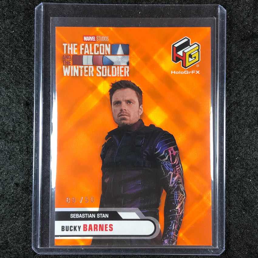 2024 Marvel Studios Series 1 Disney+ BUCKY BARNES HoloGrFx Orange 9/50
