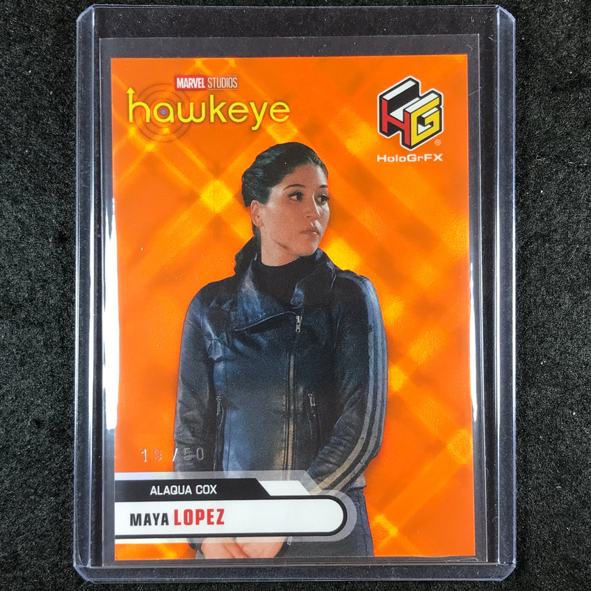 2024 Marvel Studios Series 1 Disney+ MAYA LOPEZ HoloGrFx Orange 19/50