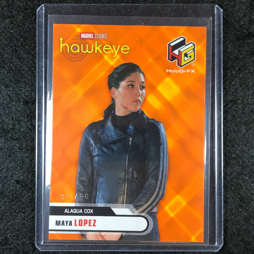 2024 Marvel Studios Series 1 Disney+ MAYA LOPEZ HoloGrFx Orange 30/50