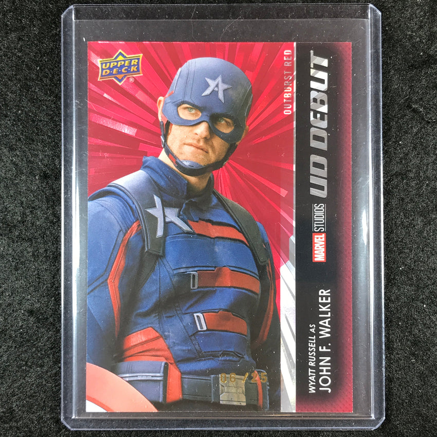 2024 Marvel Studios Series 1 Disney+ JOHN F. WALKER UD Debut Outburst Red 6/25