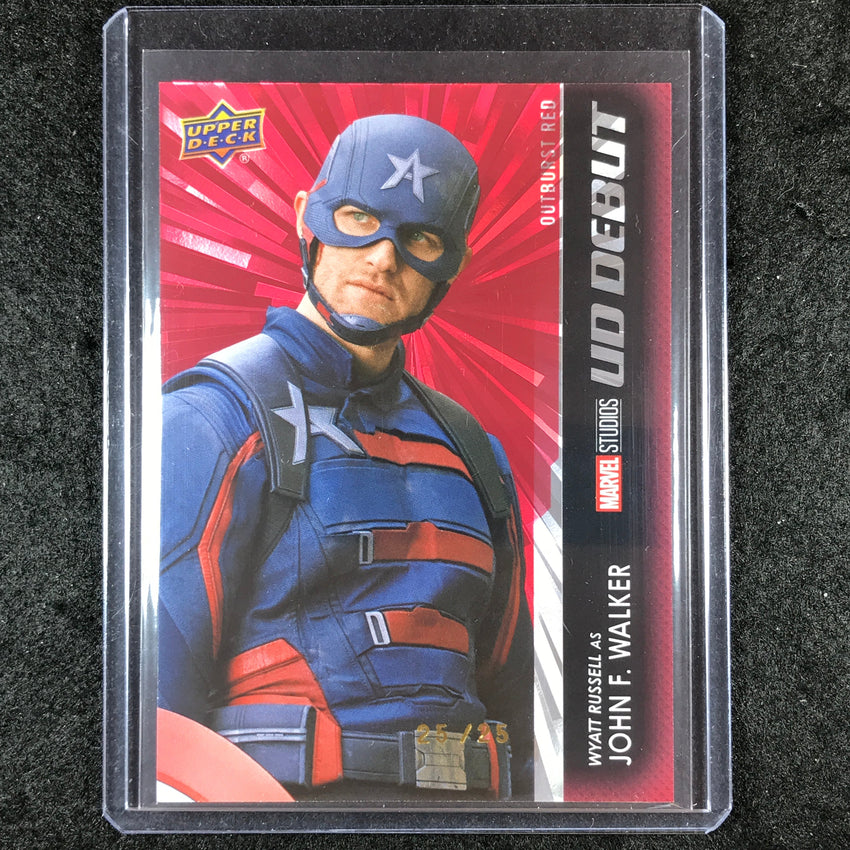 2024 Marvel Studios Series 1 Disney+ JOHN F. WALKER UD Debut Outburst Red 25/25
