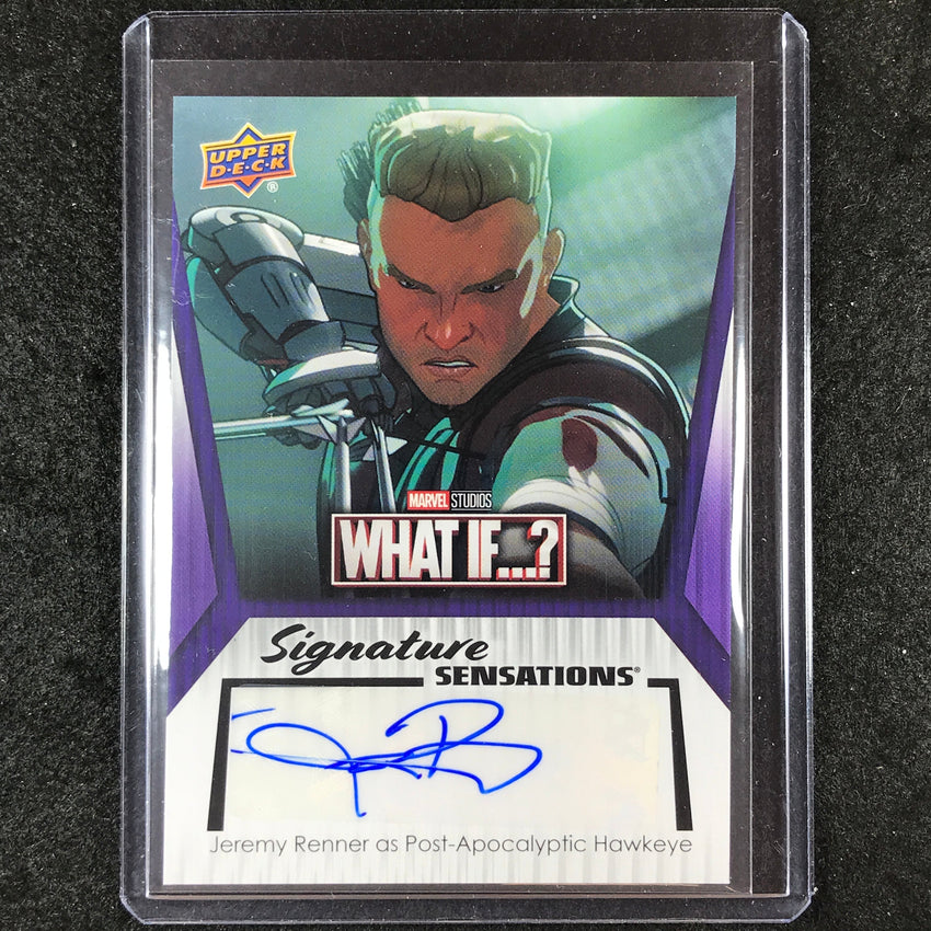 2024 Marvel Studios Series 1 Disney+ JEREMY RENNER AS POST-A HAWKEYE Auto #RJ