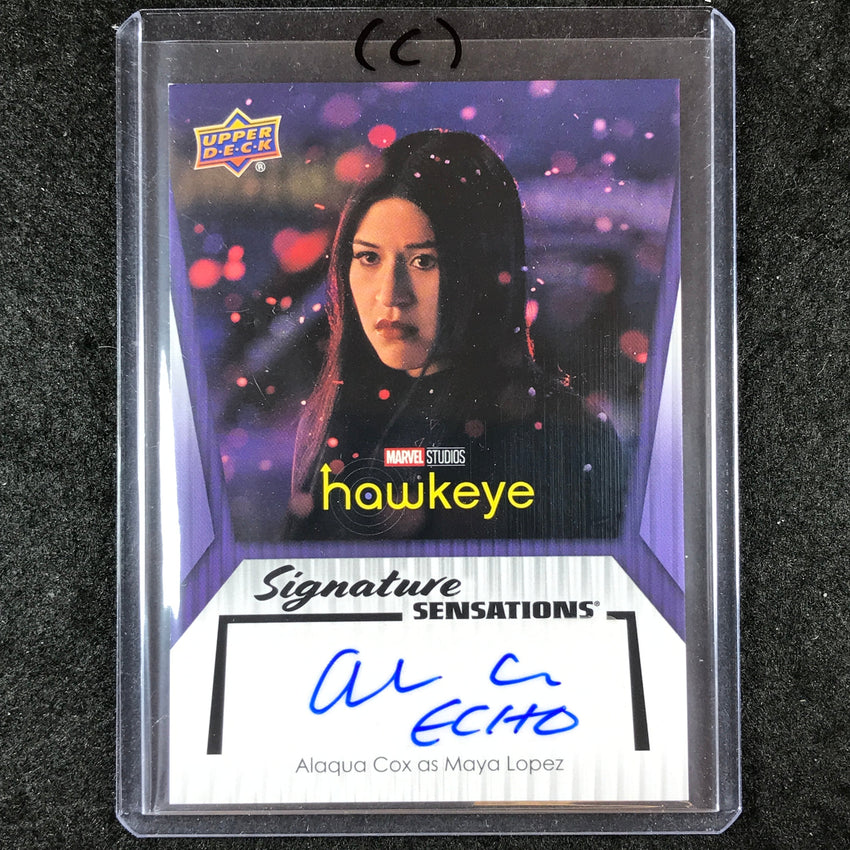 2024 Marvel Studios Series 1 Disney+ ALAQUA COX AS MAYA Inscription Auto #B (C)