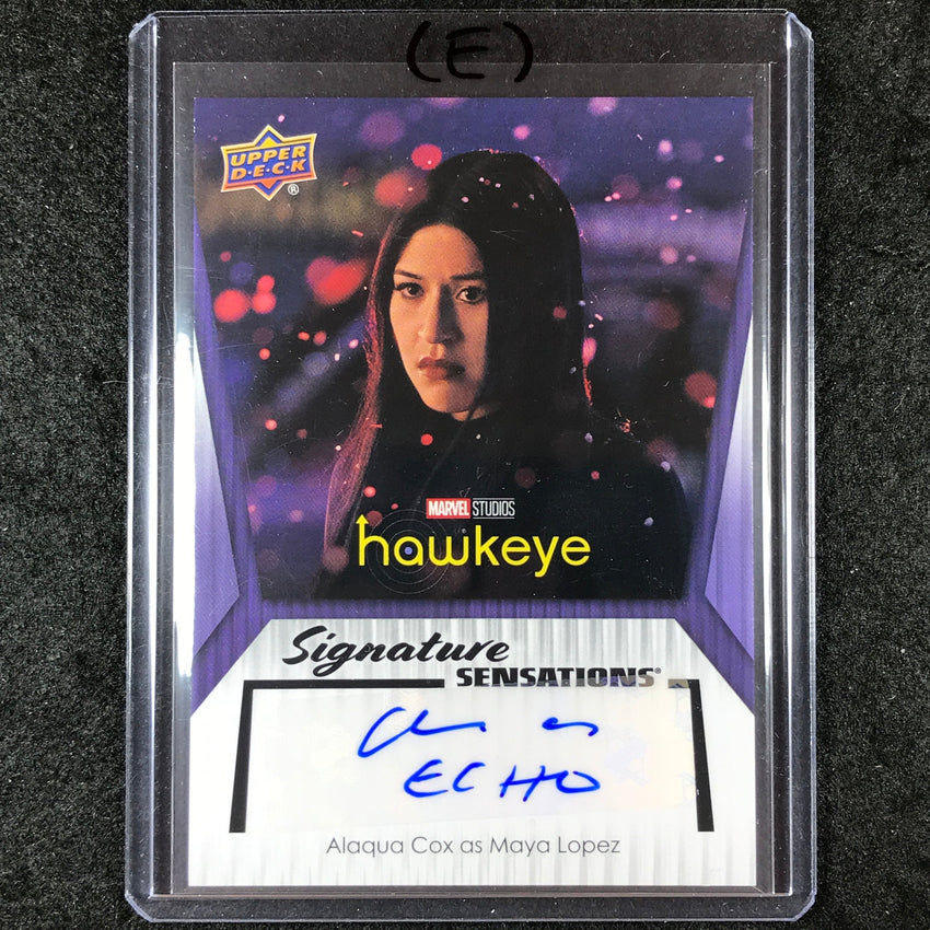 2024 Marvel Studios Series 1 Disney+ ALAQUA COX AS MAYA Inscription Auto #B (E)