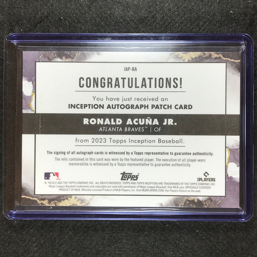 2023 Inception Ronald Acua Jr. Patch Auto Blue Buttons 4/6