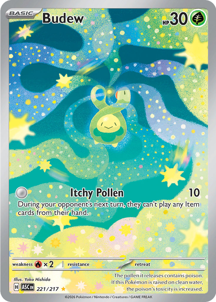 Budew - ( 221/217 ) - Illustration Rare - Pokemon ME Ascended Heroes