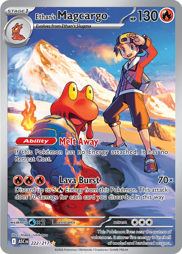 Ethan's Magcargo - ( 222/217 ) - Illustration Rare - Pokemon ME Ascended Heroes
