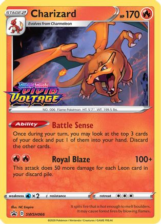 Charizard - SWSH066 - Pokemon SWSH Sword & Shield Promo