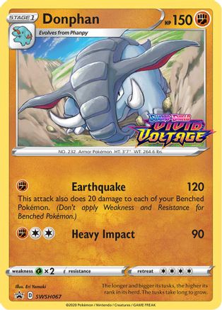Donphan - SWSH067 - Pokemon SWSH Sword & Shield Promo