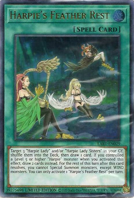 [SEALED] Harpie's Feather Rest - LART-EN029 - Ultra Rare Limited Edition