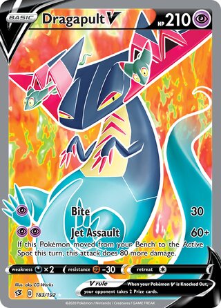 FULL ART Dragapult V - 183/192 - Ultra Rare - Rebel Clash