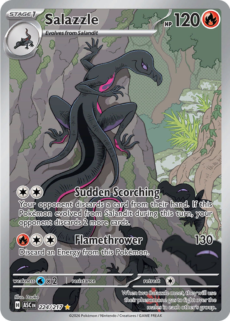 Salazzle - ( 224/217 ) - Illustration Rare - Pokemon ME Ascended Heroes
