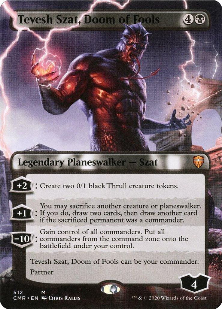 Foil Borderless Tevesh Szat Doom Of Fools 512 - Commander Legends