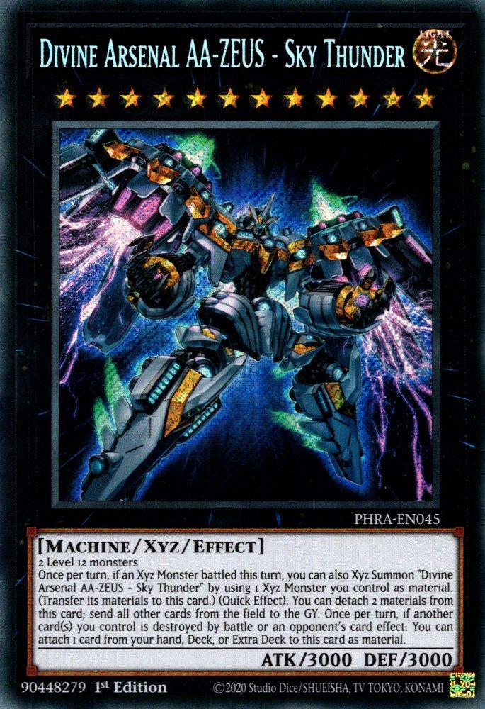 Divine Arsenal AA-ZEUS - Sky Thunder - (PHRA-EN045) - Secret Rare 1st Edition