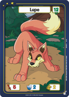 FOIL Lupe (Red) - DON-037 - C - Neopets TCG  Defenders of Neopia 1st Edition