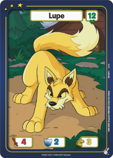 FOIL Lupe (Yellow) - DON-039 - C - Neopets TCG  Defenders of Neopia 1st Edition