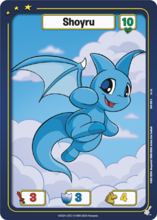 FOIL Shoyru (Blue) - DON-059 - C - Neopets TCG  Defenders of Neopia 1st Edition