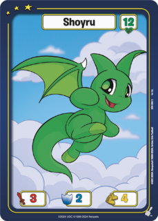 FOIL Shoyru (Green) - DON-061 - C - Neopets TCG  Defenders of Neopia 1st Edition