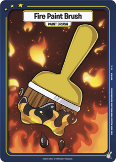 FOIL Fire Paint Brush - DON-142 - R - Neopets TCG  Defenders of Neopia 1st Edition