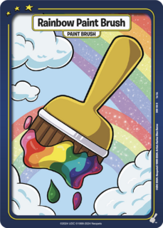 FOIL Rainbow Paint Brush - DON-144 - R - Neopets TCG  Defenders of Neopia 1st Edition