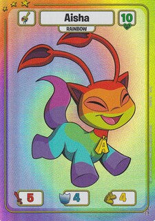 Aisha (Rainbow) - DON-121 - RR - Neopets TCG  Defenders of Neopia 1st Edition