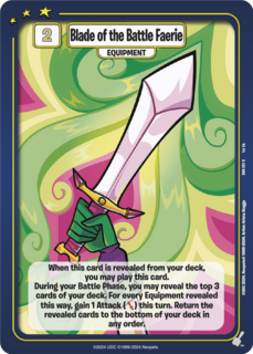 FOIL Blade of the Battle Faerie - DON-201 - R - Neopets TCG  Defenders of Neopia 1st Edition