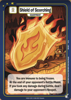 FOIL Shield of Scorching - DON-206 - C - Neopets TCG  Defenders of Neopia 1st Edition