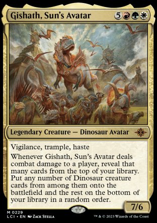 Gishath, Sun's Avatar - #229 - Mythic - Lost Caverns of Ixalan