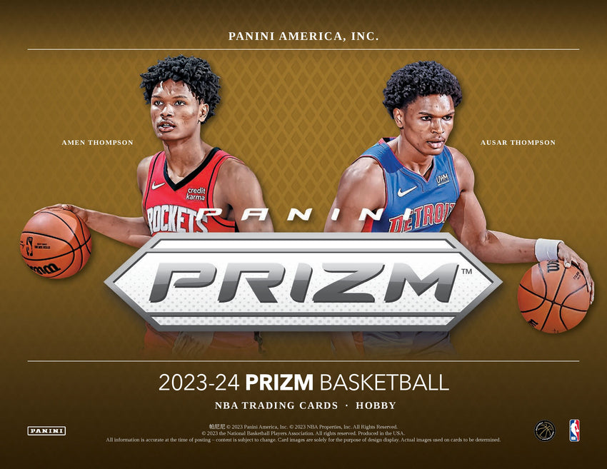 2023-24 Panini Prizm Basketball Hobby Box  Wembanyama Black RC 1/1 –  Cherry Collectables