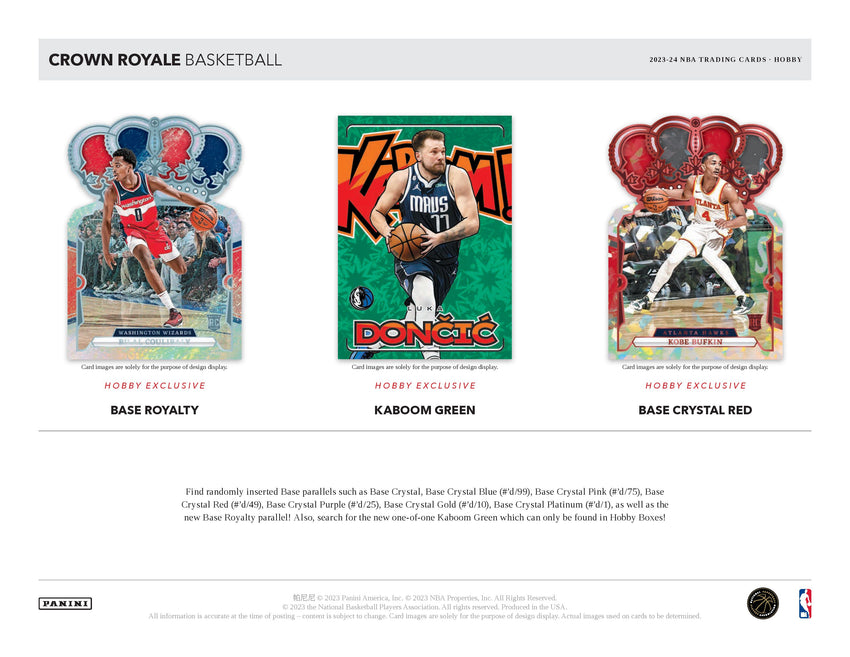 2023-24 Panini Crown Royale Basketball Hobby Box