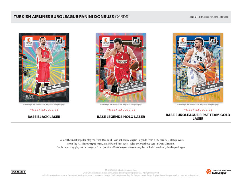 2023-24 Panini Donruss Turkish Airline Euroleague Basketball Hobby Box