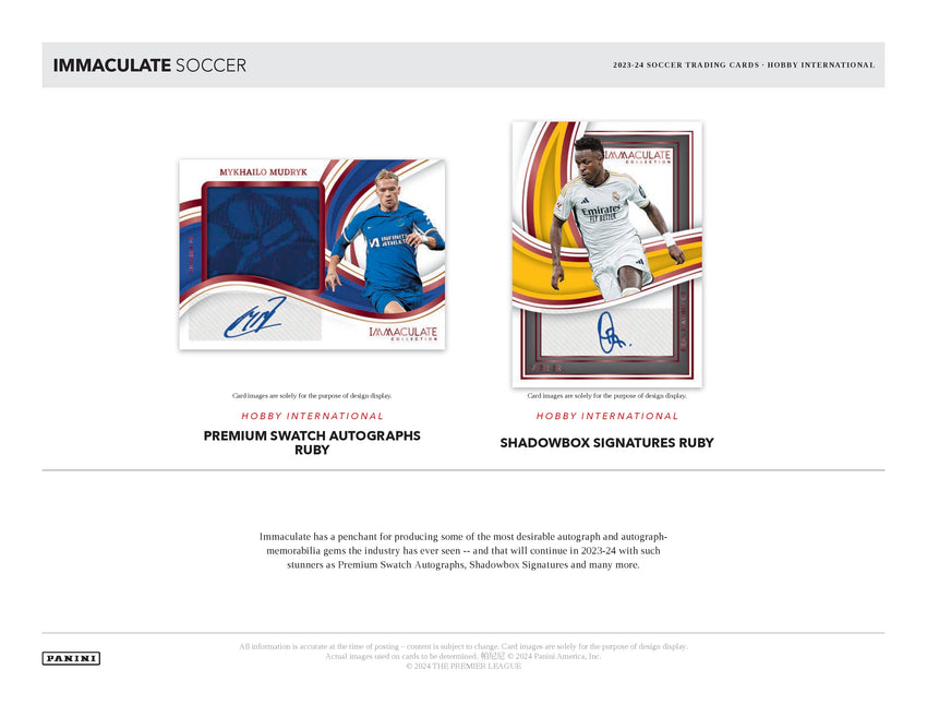 2023-24 Panini Immaculate Soccer Hobby International Box