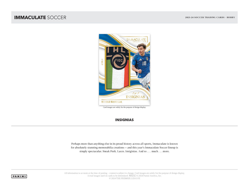 2023-24 Panini Immaculate Soccer Hobby Box