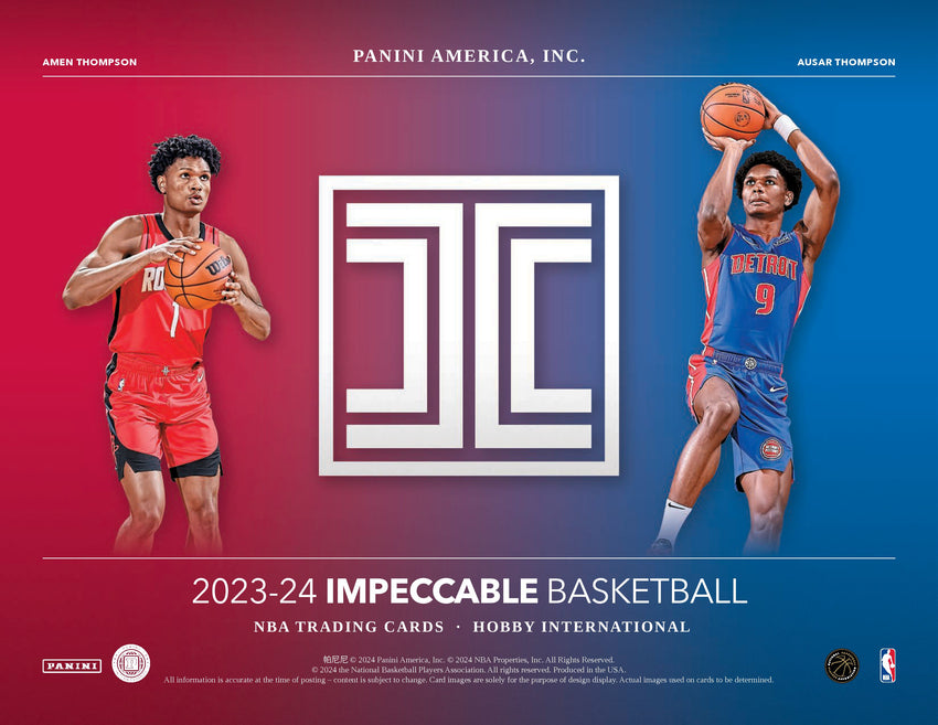23-24 Impeccable Basketball International Hobby 1-Box Break (Giveaway Spurs) #27399 - Team Based - May 19 (4pm)