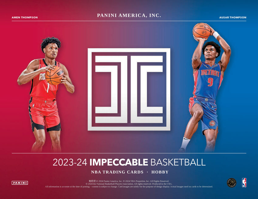 2023-24 Panini Impeccable Basketball Hobby Box (Pre Order Jun 27)