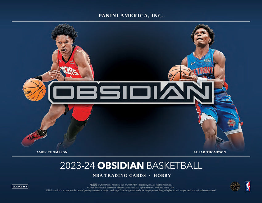 23-24 Obsidian Hobby 3-Box Break (Giveaway Spurs) #20624 - Team Based - Release Day
