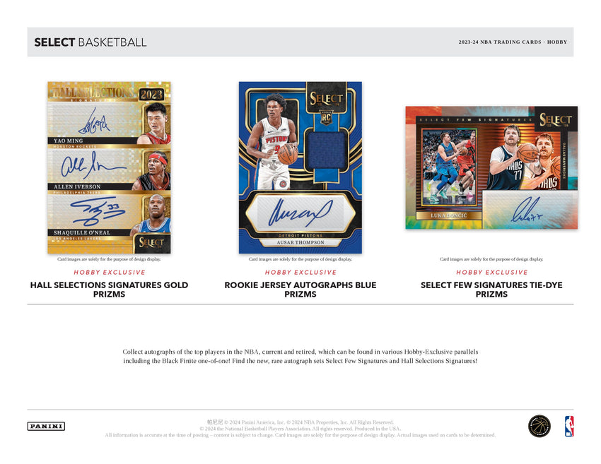 2023-24 Panini Select Basketball Hobby Box (Pre Order May 11)
