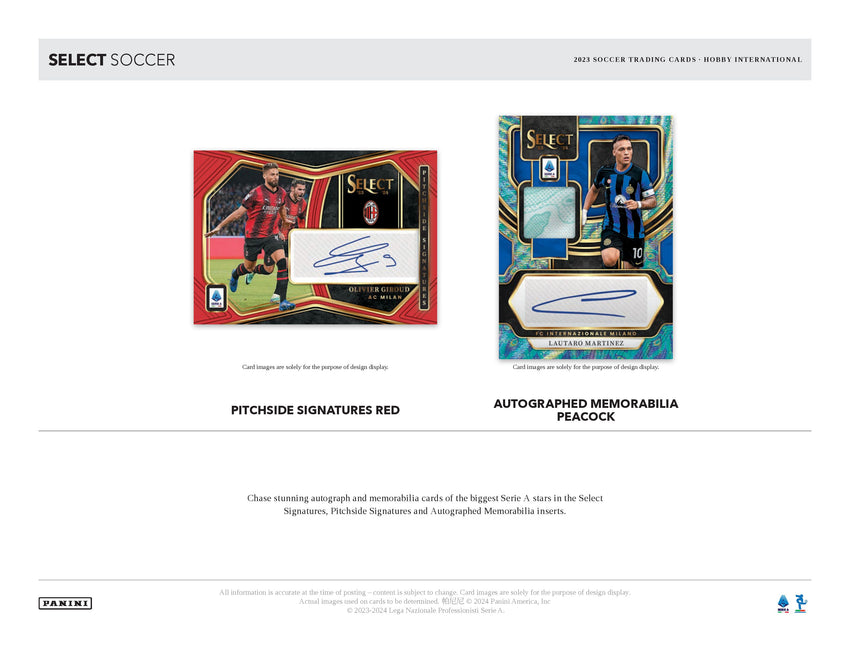 2023-24 Panini Select Serie A Soccer Hobby International Box (Pre Order May 30)