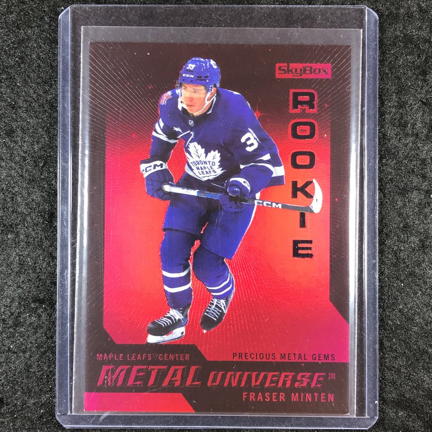 2023-24 Metal Universe NHL FRASER MINTEN Rookie Retro Red Metal Gems 65/100