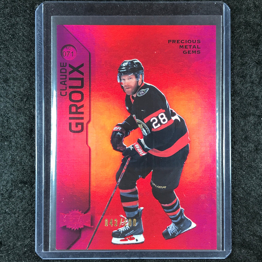 2023-24 Metal Universe NHL CLAUDE GIROUX Red Precious Metal Gems 43/100