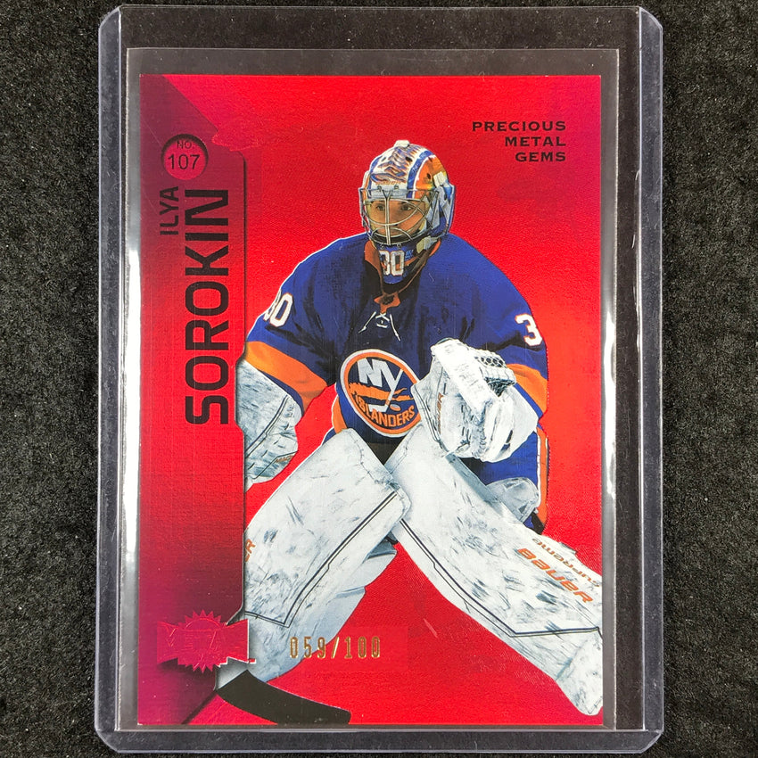 2023-24 Metal Universe NHL ILYA SOROKIN Red Precious Metal Gems 59/100