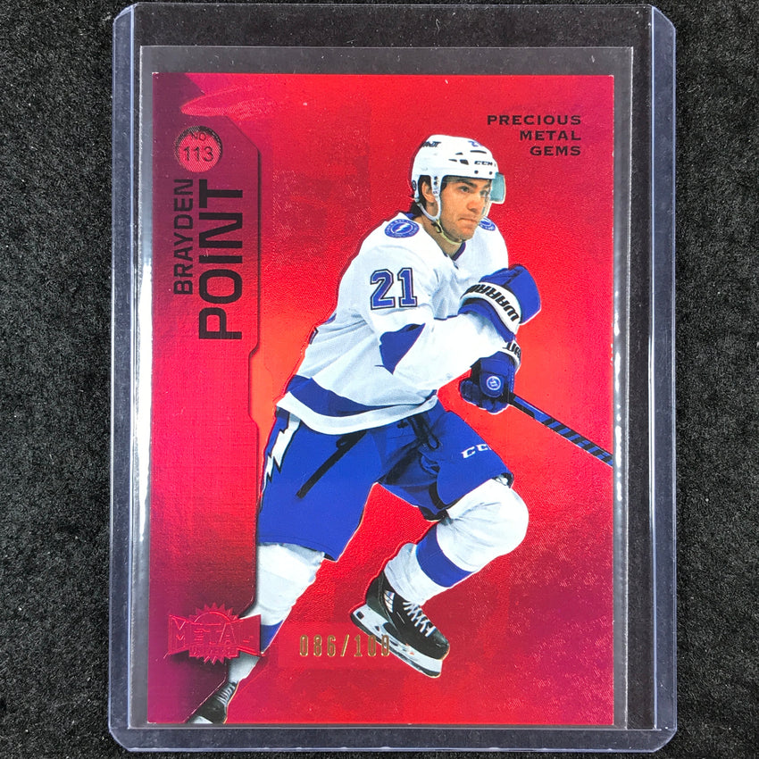 2023-24 Metal Universe NHL BRAYDEN POINT Red Precious Metal Gems 86/100