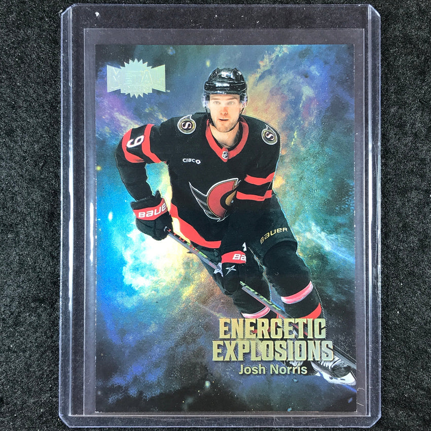 2023-24 Metal Universe NHL JOSH NORRIS Energetic Explosions Gold 25/99