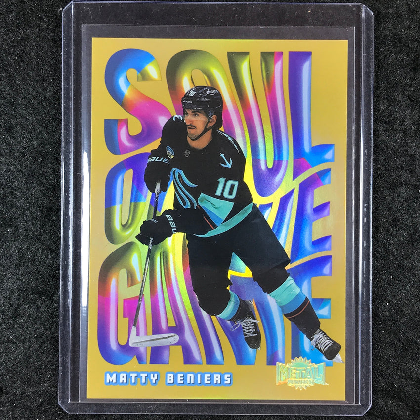 2023-24 Metal Universe NHL MATTY BENIERS Soul of the Game Gold 13/99