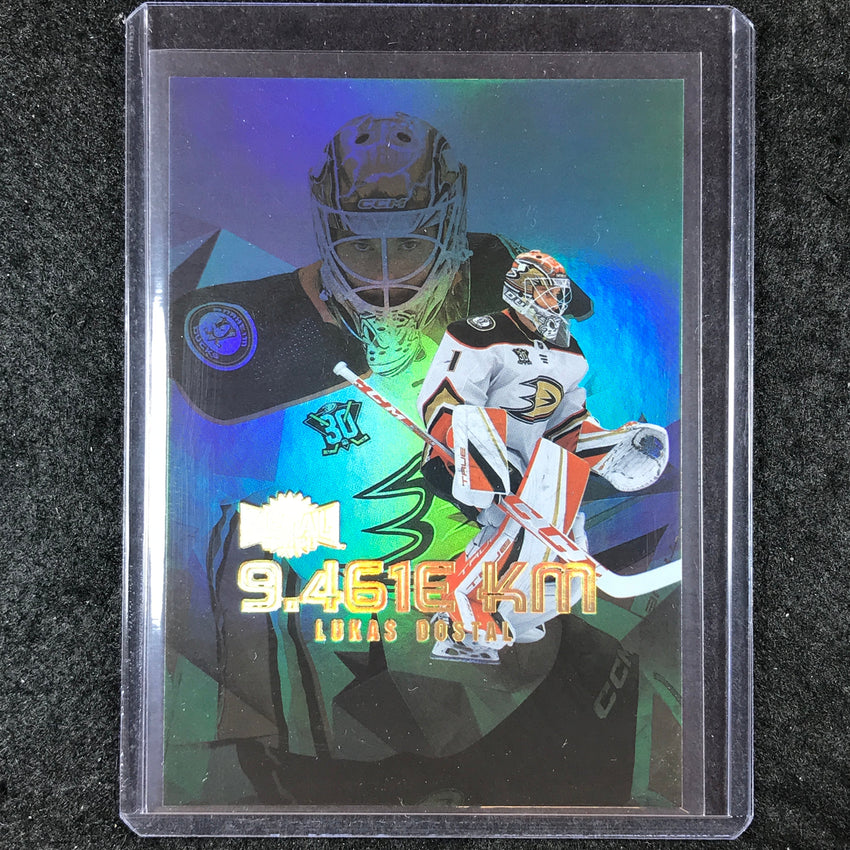 2023-24 Metal Universe NHL LUKAS DOSTAL 9.461e KM Gold 38/99