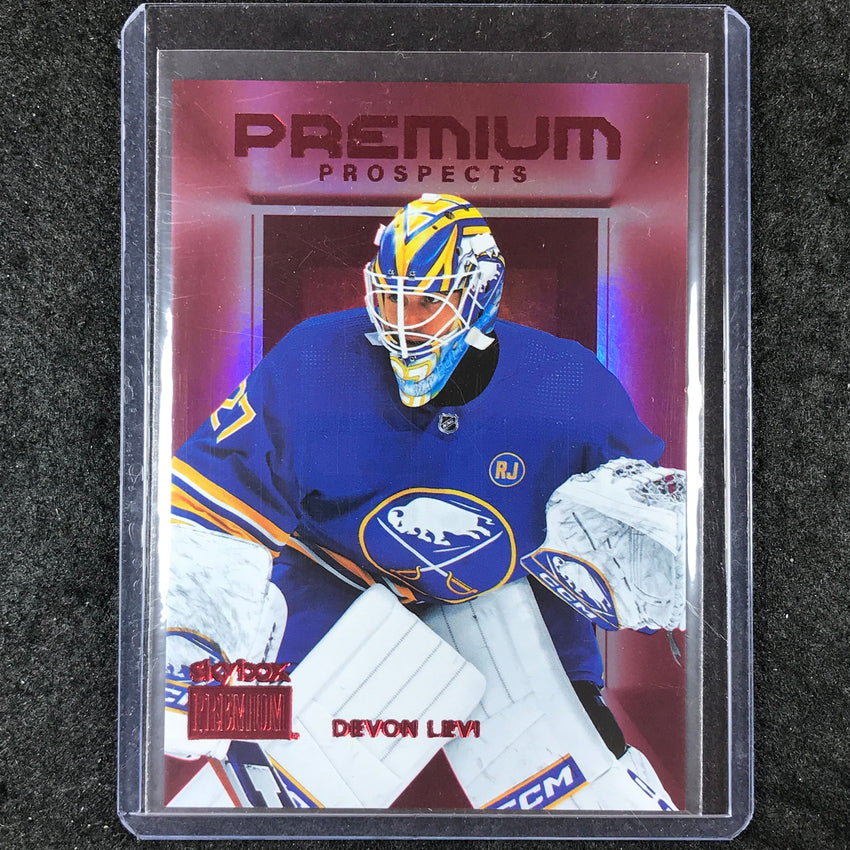 2023-24 Metal Universe NHL DEVON LEVI Premium Prospects Rookie Star Ruby 25/50