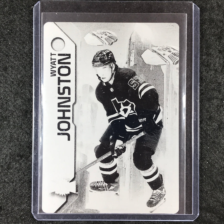 2023-24 Metal Universe NHL WYATT JOHNSTON Black Printing Plate 1/1 #35